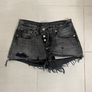 Levis 501 Black Shorts